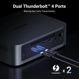 UGREEN NASync DXP480T Plus Grijs, Wifi, 1x 10GbE, HDMI, Thunderbolt 4 (40 Gb/s)