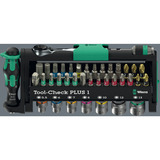 Wera Tool-Check Combi 1, 40‑delig bitset Zwart/groen