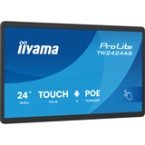 iiyama ProLite TW2424AS-B3P 23.8" Public Display Zwart (mat), Touch, USB, LAN, WiFi, Bluetooth, Audio