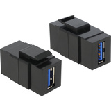 DeLOCK USB-A 3.2 Gen 1 keystone module Zwart