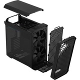 Fractal Design Torrent Compact Black TG Dark midi tower behuizing Zwart | 2x USB-A | 1x USB-C | Tempered Glass