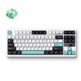 MCHOSE G87 Wireless Gasket Mount Custom Mechanical Keyboard Wit, US lay-out (QWERTY), KTT Cabbage Tofu V2, 80% (TKL)	, RGB, PBT Keycaps, Hot-Swap, 2.4GHz | Bluetooth | USB-C