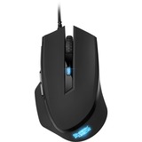 Sharkoon SHARK Force II gaming muis Zwart, 400 - 4200 dpi, Meerkleurige leds