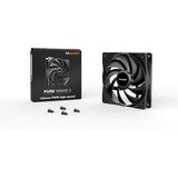 be quiet! Pure Wings 3 PWM high-speed case fan Zwart, 120 x 120 x 25 mm