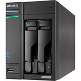 Asustor Lockerstor 2 AS6702T nas Zwart, 2x LAN, HDMI, USB
