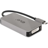 Club 3D Actieve USB‑C naar Dual Link DVI‑D-adapter Grijs/zwart
