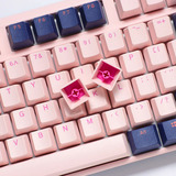 Ducky Fuji Profile Keycap Set keycaps Roze/blauw, PBT, QWERTY-set
