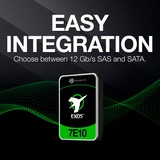 Seagate Exos 7E10 8 TB harde schijf SAS 12 Gb/s, 3,5"