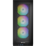 Sharkoon Rebel C20 ITX RGB mini tower behuizing Zwart | 2x USB-A | 1x USB-C | RGB