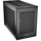 Sharkoon Rebel C20 ITX RGB mini tower behuizing Zwart | 2x USB-A | 1x USB-C | RGB