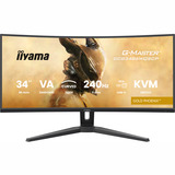 iiyama G-Master Gold Phoenix GCB3486WQSCP-B1 34" Curved UltraWide gaming monitor Zwart, 240 Hz, HDMI, DisplayPort, Audio, LAN, USB-C, AMD Free-Sync