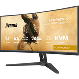 iiyama G-Master Gold Phoenix GCB3486WQSCP-B1 34" Curved UltraWide gaming monitor Zwart, 240 Hz, HDMI, DisplayPort, Audio, LAN, USB-C, AMD Free-Sync