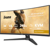 iiyama G-Master Gold Phoenix GCB3486WQSCP-B1 34" Curved UltraWide gaming monitor Zwart, 240 Hz, HDMI, DisplayPort, Audio, LAN, USB-C, AMD Free-Sync
