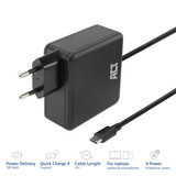 ACT Connectivity USB-C laptoplader 100W met Power Delivery-profielen, 2 meter Zwart