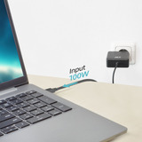 ACT Connectivity USB-C laptoplader 100W met Power Delivery-profielen, 2 meter Zwart