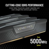 Corsair 32 GB DDR5-6200 Kit werkgeheugen Zwart, CMK32GX5M2E6200C36, Vengeance, XMP