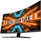 GIGABYTE G32QC A 32" Curved gaming monitor Zwart, 2x HDMI, 1x DisplayPort, 2x USB-A, 1x USB-B, 165 Hz