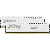 Kingston FURY 32 GB DDR5-5200 Kit werkgeheugen Wit, KF552C36BWEAK2-32, Beast RGB, EXPO, XMP
