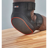 Kneetek SAFETEK KevSafeSoft kniebescherming Zwart/rood