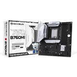 MAXSUN MS-Terminator B760M D5 WIFI 6E socket 1700 moederbord Zwart, RAID, 2.5 Gb-LAN, WLAN, BT, Sound, µATX