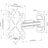 Neomounts Select WL40S-840BL12 tv wandsteun bevestiging Zwart