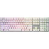 Sharkoon PureWriter RGB mechanisch gaming toetsenbord Wit, US lay-out (QWERTY), Kailh Choc Low Profile Blue, 100%, RGB leds