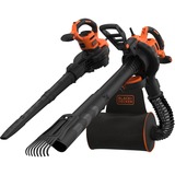 BLACK+DECKER 3-in-1 Bladblazer BEBLV301 bladzuiger / bladblazer Zwart/oranje, 3000 W