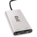 Club 3D Thunderbolt 3 naar 2x DisplayPort splitter 
