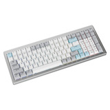 Ducky Cushion 98 RGB mechanisch gaming toetsenbord Zilver, US lay-out (QWERTY), 96%, RGB, PBT Cherry, USB-C / 2,4 GHz / Bluetooth