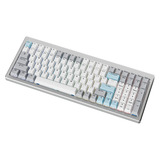 Ducky Cushion 98 RGB mechanisch gaming toetsenbord Zilver, US lay-out (QWERTY), 96%, RGB, PBT Cherry, USB-C / 2,4 GHz / Bluetooth