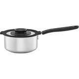 Fiskars Functional Form Steelpan 1,5 L roestvrij staal kookpan Roestvrij staal, 18/10 rvs | Deksel gehard glas met stoom- en kookcontrole