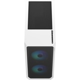 Fractal Design Focus 2 RGB White TG Clear Tint midi tower behuizing Wit | 2x USB-A | RGB | Window