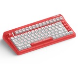 Iqunix OG80 Joy Vendor Wireless Mechanical Keyboard Rood, US lay-out (QWERTY), IQUNIX Moonstone, 80% (TKL)	, RGB leds, Hot-swappable, PBT, 2.4GHz | Bluetooth 5.1 | USB-C