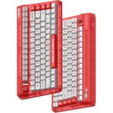 Iqunix OG80 Joy Vendor Wireless Mechanical Keyboard Rood, US lay-out (QWERTY), IQUNIX Moonstone, 80% (TKL)	, RGB leds, Hot-swappable, PBT, 2.4GHz | Bluetooth 5.1 | USB-C