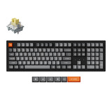 Keychron K10 Max-H14 RGB mechanisch toetsenbord Zwart, US lay-out (QWERTY), 100%, RGB leds, OSA Double-shot PBT, hot swap, USB-C | 2.4 GHz | Bluetooth 5.1