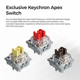 Keychron K10 Max-H14 RGB mechanisch toetsenbord Zwart, US lay-out (QWERTY), 100%, RGB leds, OSA Double-shot PBT, hot swap, USB-C | 2.4 GHz | Bluetooth 5.1
