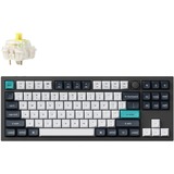 Keychron Q3 Max-M4 RGB mechanisch toetsenbord Zwart, US lay-out (QWERTY), Gateron Jupiter Banana, 80% (TKL)	, RGB leds, KSA double-shot PBT, hot swap, Knob, 2.4GHz | Bluetooth 5.1 | USB-C
