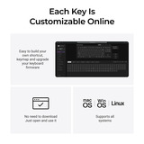 Keychron Q3 Ultra-M3 8K Wireless Custom Mechanical Keyboard Zwart, US lay-out (QWERTY), Keychron Silk POM Brown, 80% (TKL)	, RGB, Hot swap, 8K, 2.4 GHz | Bluetooth 5.2 | USB-C