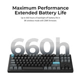 Keychron Q3 Ultra-M3 8K Wireless Custom Mechanical Keyboard, toetsenbord Zwart, US lay-out, Keychron Silk POM Brown, 80% (TKL), RGB, Hot swap, 8K, 2.4 GHz / Bluetooth 5.2 / USB-C