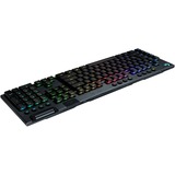 Logitech G915 LIGHTSPEED Wireless RGB Mechanisch toetsenbord, gaming toetsenbord Zwart, US-International, GL Clicky