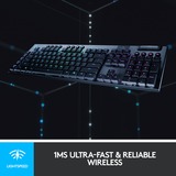 Logitech G915 LIGHTSPEED Wireless RGB Mechanisch toetsenbord, gaming toetsenbord Zwart, US lay-out, GL Clicky