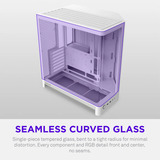 NZXT H6 midi tower behuizing Wit | 2x USB-A | 1x USB-C | Tempered Glass