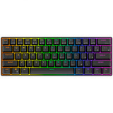 Royal Kludge RK61 draadloos mechanisch toetsenbord, gaming toetsenbord Zwart, US lay-out, Brown switch, 60%, RGB, Hot swap, 2.4 GHz / USB-C / Bluetooth