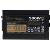 SilverStone SST-SX500-G V1.1, 500 Watt voeding  Zwart, 2x PCIe, Kabel-management