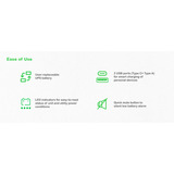 APC Back-UPS BE1050G2-GR - Noodstroomvoeding Zwart, 8x Schuko, 1050VA, 2 USB opladers, 1 USB