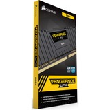 Corsair 64 GB DDR4-3600 Kit werkgeheugen Zwart, CMK64GX4M2D3600C18, Vengeance LPX, XMP