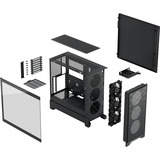 Fractal Design Pop 2 Air midi tower behuizing Zwart | 1x USB-A | 1x USB-C | Tempered Glass