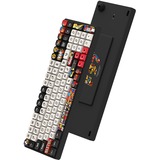 Iqunix F97 Graffiti Diary Wireless Mechanical Keyboard Zwart, US lay-out (QWERTY), Cherry MX Red, 96%, RGB leds, Hot-swappable, PBT, 2.4GHz | Bluetooth 5.1 | USB-C