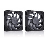 Noctua NF-A12x25 G2 PWM Sx2-PP chromax.black case fans Zwart, 2 stuks, 120 x 120 x 25 mm