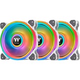 Thermaltake Riing Quad 14 RGB Radiator Fan TT Premium Edition 3 Pack case fans Wit, 3 stuks, 140 x 140 x 25 mm, 3 stuks, Incl. controller